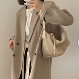 Pleated Shoulder Bags Women Underarm Large Capacity Ladies Party Retro Handbags
