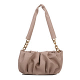 Pleated Shoulder Women's Bag Cloud Female High Handbags For Women Chain Bag