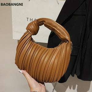 Small Tote Bag Winter PU Leather Women Handbag