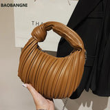 Small Tote Bag Winter PU Leather Women Handbag