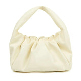 Pleated Large Capacity Women Handbag Waterproof Faux Leather