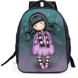 Girl's Book Bag School Backpack Large Capacity Lightweight Kids Bag