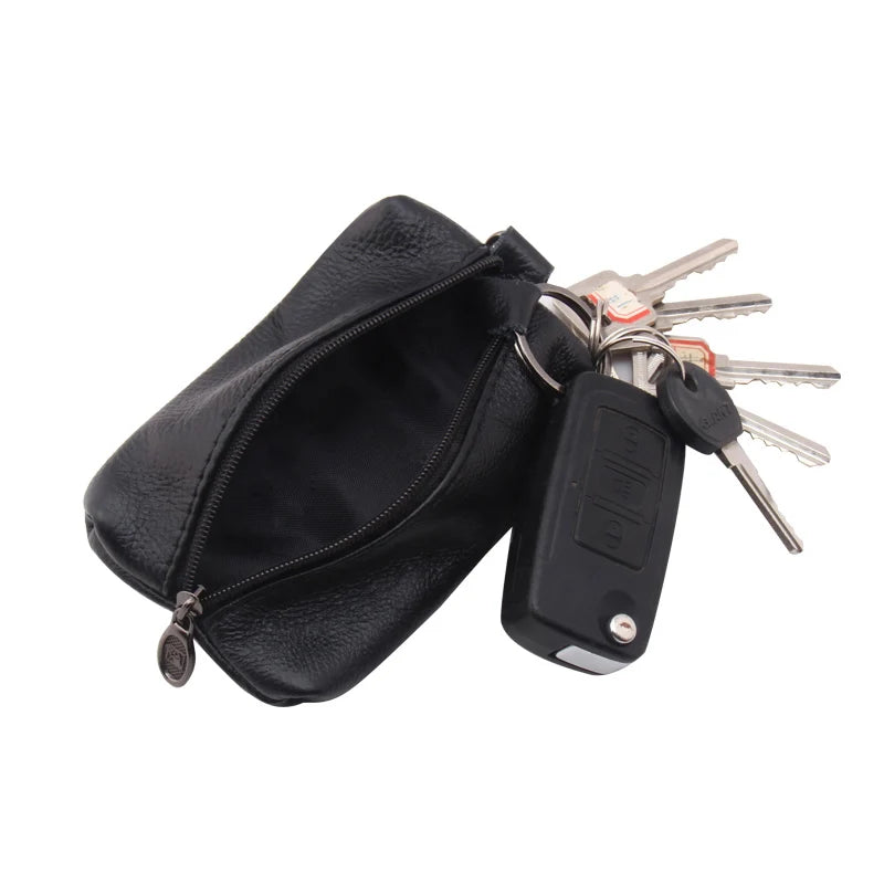 Plus Size 100% Cow Leather Key Wallet Unisex Key Case High-Quality Key Bag