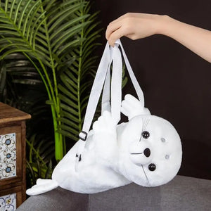 Plush Anime Cartoon Backpack Fuzzy Plush Doll Stuffed Animal Backpack Bags