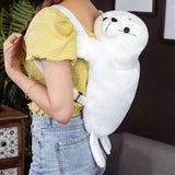 Plush Anime Cartoon Backpack Fuzzy Plush Doll Stuffed Animal Backpack Bags