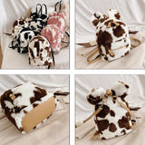 Female Wild Rabbit Ears Mini Backpack Kid's Plush Bag