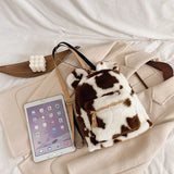 Female Wild Rabbit Ears Mini Backpack Kid's Plush Bag