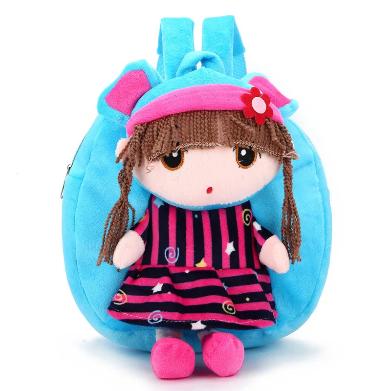 Cartoon Baby Girls Plush Backpack for Kids