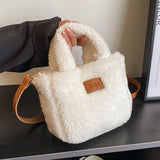 Women's Plush Shoulder Bag Autumn/Winter Tote Handbag