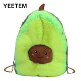 Avocado Plush Bag Autumn/Winter Student Girl Purse