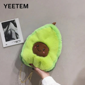 Avocado Plush Bag Autumn/Winter Student Girl Purse