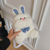 Women Rabbit Shoulder Bag Crossbody Faux Fur Messenger Party Clutches