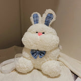 Women Rabbit Shoulder Bag Crossbody Faux Fur Messenger Party Clutches