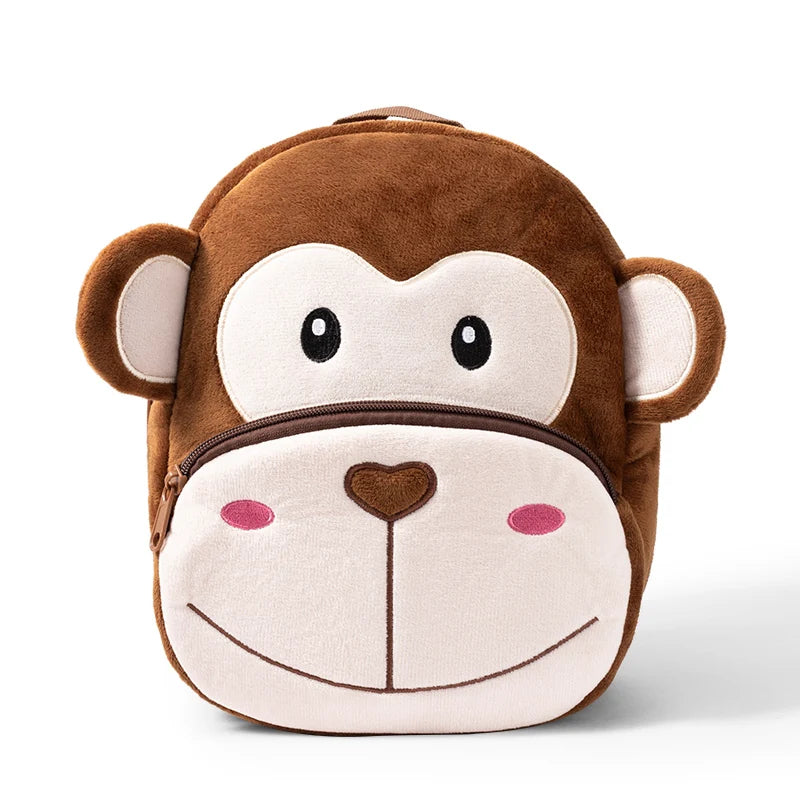 3D Cartoon Monkey Animal Kids Backpack Children School Bags for Girls Boys
