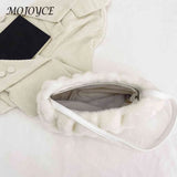 Soft Plush Cloud Shoulder Bag for Winter Travel
