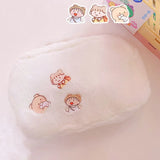 Plush Cosmetic Bag Korea Student School Pencil Case Girls Large Capacity