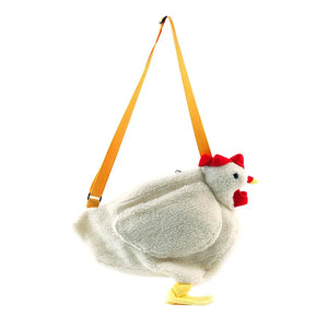 Chicken Plush Crossbody Purse Cartoon Shoulder Bag