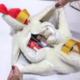 Chicken Plush Crossbody Purse Cartoon Shoulder Bag