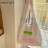 Plush Female Underarm Bag Cherry Cartoon Autumn Winter Fluffy Shopping Bag