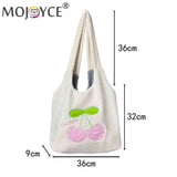 Cherry Cartoon Underarm Bag Fluffy Soft Casual