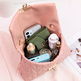 Plush Hand-held Small Square Bag Mini Shoulder Bag PU Ladies Handbag