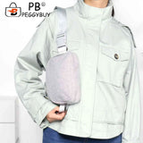 Plush Hip Shoulder Bags Small Crossbody Chest Bags Unisex