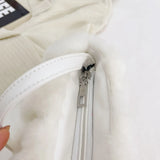 Soft Cloud Casual Warm Solid Plush Ladies Handbags for Travel Vacation