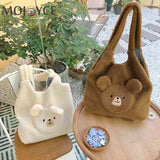 Bear Pattern Large Capacity Tote Bag for Holiday