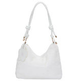 Plush Lady Crossbody Bag with Flower Pendant