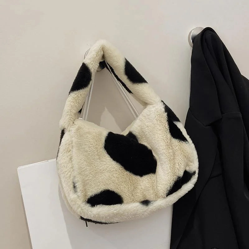 Plush Love Bag Women's Shoulder Bag Autumn Winter Style