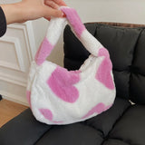 Plush Love Bag Women's Shoulder Bag Autumn Winter Style
