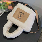 Plush Messenger Bags Lightweight Ladies Crossbody Bag Casual Portable