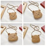 Furry Plush Shoulder Bag for Kids