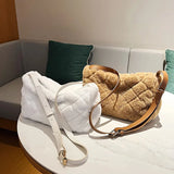 Plush Texture Shopping Bag Western Style Underarm Bag
