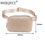 Plush Waist Messenger Bag Small Crossbody Chest Bags