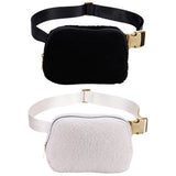 Plush Waist Messenger Bag Small Crossbody Chest Bags Casual Unisex