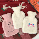 Plush Woman Water Bottle Bag Cartoon Hot Water Injection Bags