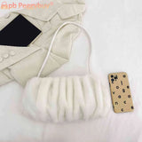 Warm Plush Women Hand Bag for Travel Vacation