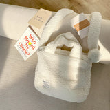 Plush Women Messenger Bag Autumn Winter Top-handle Warm Soft Portable