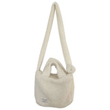 Plush Women Messenger Bag Milky Autumn Winter Casual Ladies Handbag