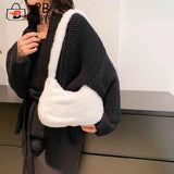 Soft Love Heart Print Top-handle Bag for Street Travel