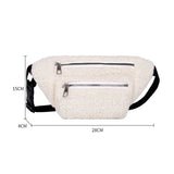 Plush Women's Waist Bag Crossbody Chest Bag