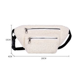 Plush Women's Waist Bag Belt Bags Shoulder Crossbody Chest Bag