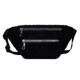 Plush Women's Waist Bag Crossbody Chest Bag