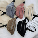 Plush Waist Bag Crossbody for Women