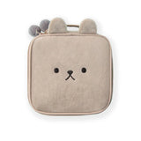 Animal Embroidery Square Cosmetic Bag Large Capacity Storage Rabbit Shape Purses