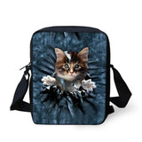 Pocket Cat Shoulder Messenger Bag Crossbody Phone Bag for Boys