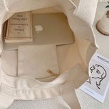 Poetry Lifest Canvas Shoulder Tote Bag