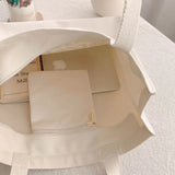 Vintage Classic Pattern Thick Cotton Canvas Shoulder Shopping Tote Bag