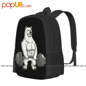 Polar Bear Powerlifting Weightlifting Gym Backpack